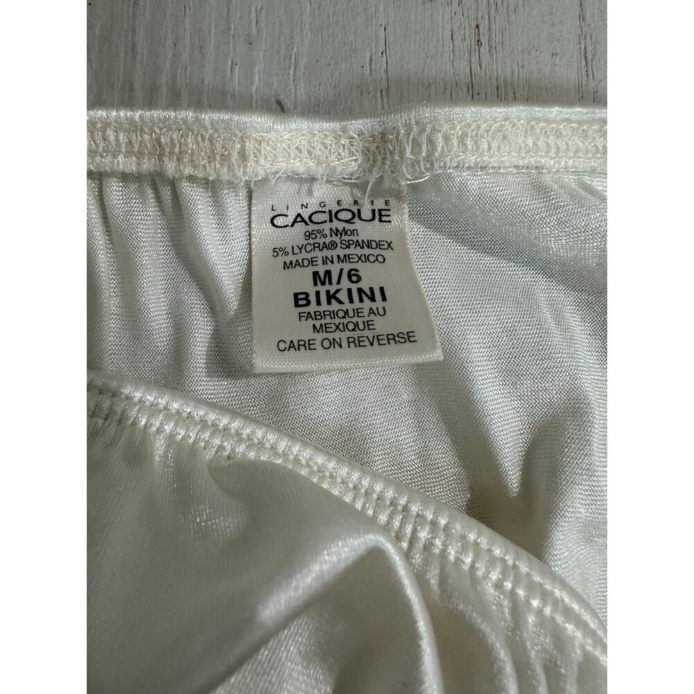 Vintage Cacique Second Skin High Cut Cream Panties Size M - Picture 4 of 4